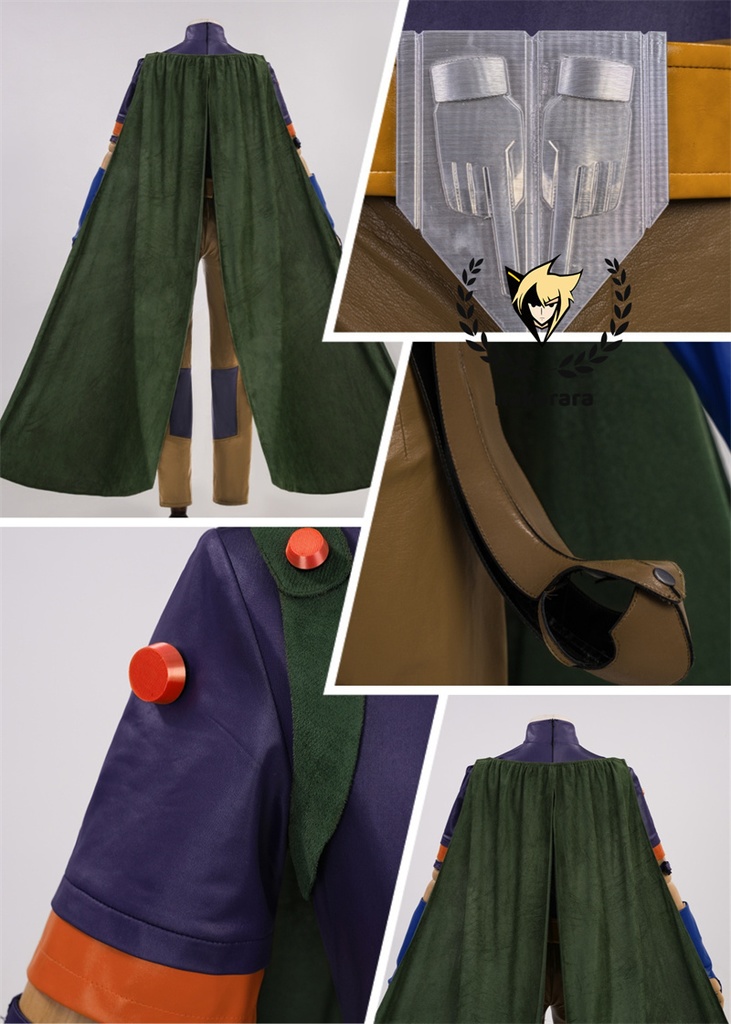 Nakorara ジョジョの奇妙な冒険 ジャイロ・ツェペリ コスプレ フルセット | ジョジョ SBR マント 帽子 スチールボール付き