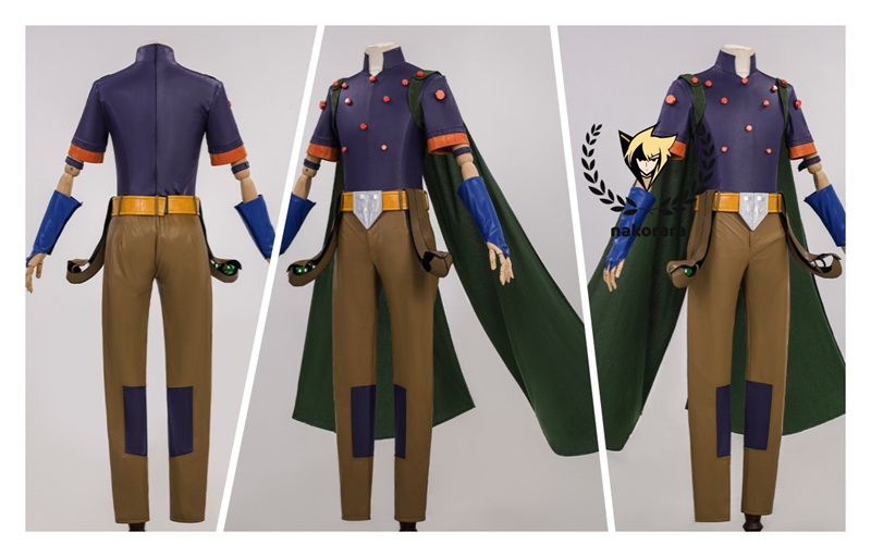 Nakorara ジョジョの奇妙な冒険 ジャイロ・ツェペリ コスプレ フルセット | ジョジョ SBR マント 帽子 スチールボール付き