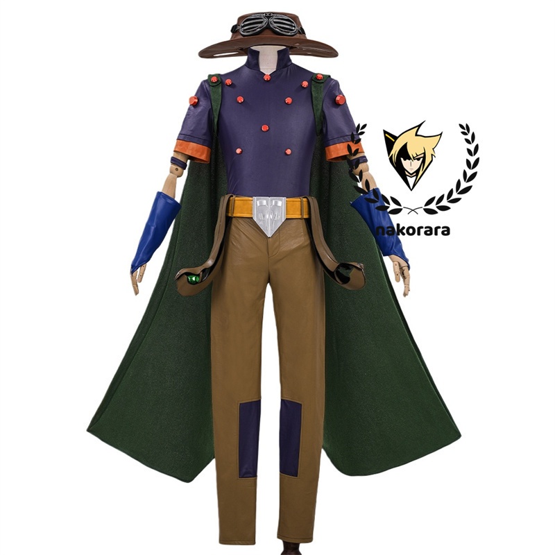 Nakorara ジョジョの奇妙な冒険 ジャイロ・ツェペリ コスプレ フルセット | ジョジョ SBR マント 帽子 スチールボール付き