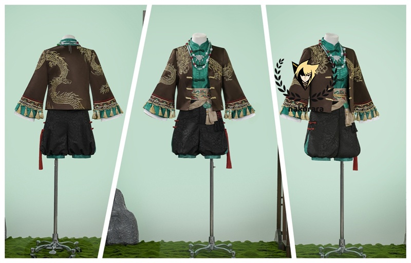 Nakorara 第五人格 × 故宫観唐 コラボ 画家 SSR衣装 画家-掌中の刻印 コスプレフルセット コスプレ衣装 SSRコスプレセット 全21パーツ付き | 龍角・13宝石アクセサリー同梱