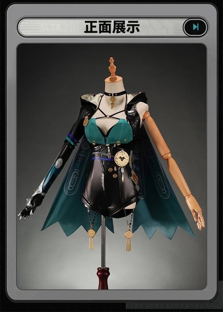 Nakorara ゼンレスゾーンゼロ ルシア・エロウェン コスプレ衣装 | 光る3Dバックパネル付属 再現