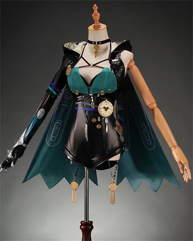 Nakorara ゼンレスゾーンゼロ ルシア・エロウェン コスプレ衣装 | 光る3Dバックパネル付属 再現