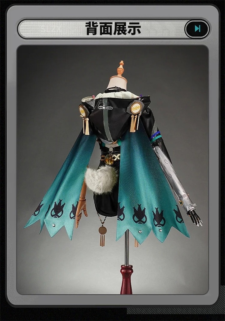 Nakorara ゼンレスゾーンゼロ ルシア・エロウェン コスプレ衣装 | 光る3Dバックパネル付属 再現