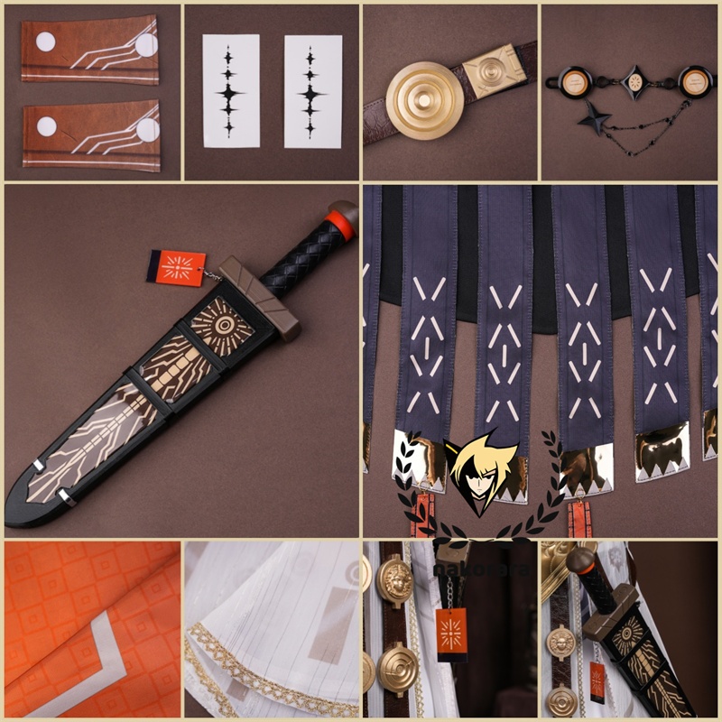 Nakorara 鳴潮 オーガスタ コスチューム コスプレ衣装 剣+王冠別途追加対応 初心者ガチャ