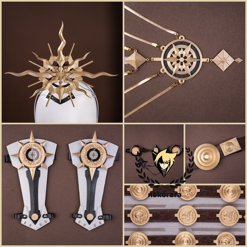 Nakorara 鳴潮 オーガスタ コスチューム コスプレ衣装 剣+王冠別途追加対応 初心者ガチャ