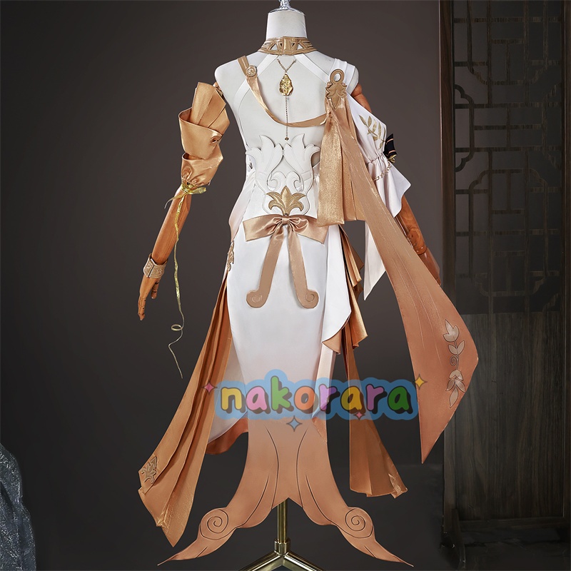 Nakorara 崩壊:スターレイル アグライア ワンピース 黄金裔 オンパロス/オクヘイマ コスチューム 衣装 金属パーツ