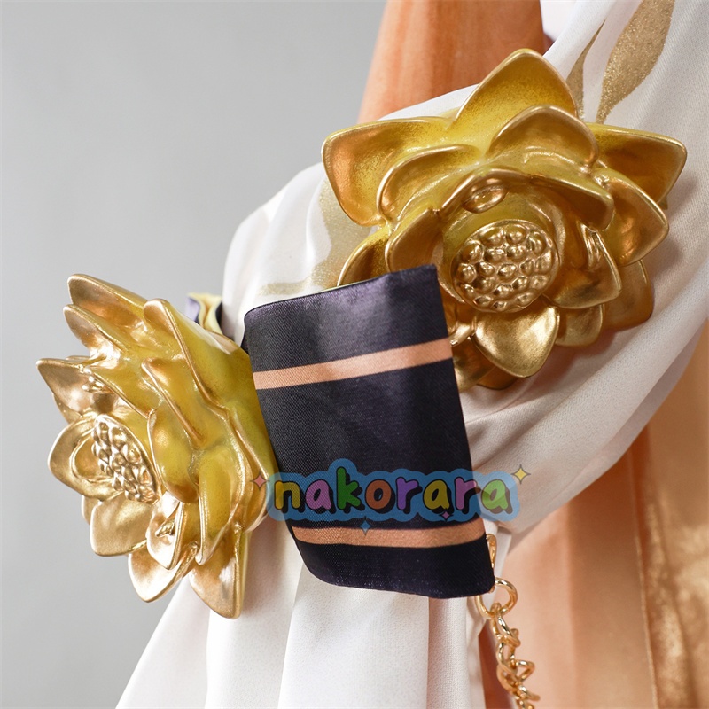 Nakorara 崩壊:スターレイル アグライア ワンピース 黄金裔 オンパロス/オクヘイマ コスチューム 衣装 金属パーツ