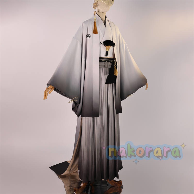 Nakorara サイレントヒルf 常喜 寿幸 和服 コスプレ衣装 イヤリング付き 3d樹脂パーツ イベント 狐面の男 SILENT HILL f コスチューム ハロウィン