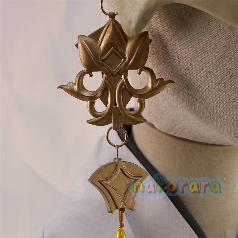 Nakorara サイレントヒルf 常喜 寿幸 和服 コスプレ衣装 イヤリング付き 3d樹脂パーツ イベント 狐面の男 SILENT HILL f コスチューム ハロウィン