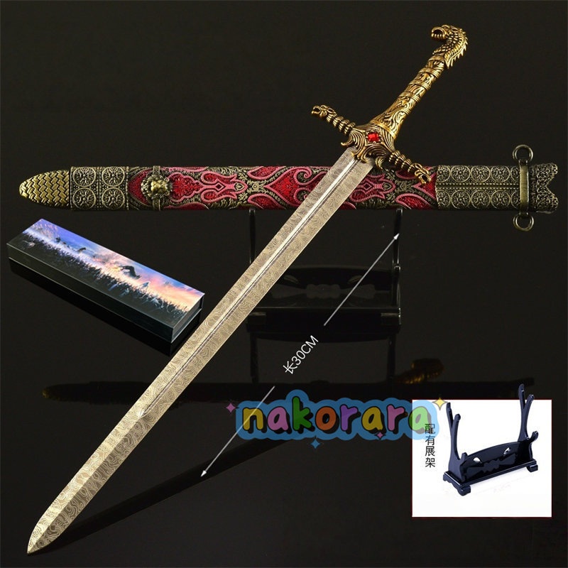 Nakorara ゲーム・オブ・スローンズ Longclaw アイス(Ice) 鉤爪(Longclaw) 誓約を果たすもの(Oathkeeper) ウィドウズ・ウェイル(Widow’s Wail) ニードル(Needle) Game of Thrones 豪華箱付き アクセサリー ミニチュア 武器モデル アクセサリー