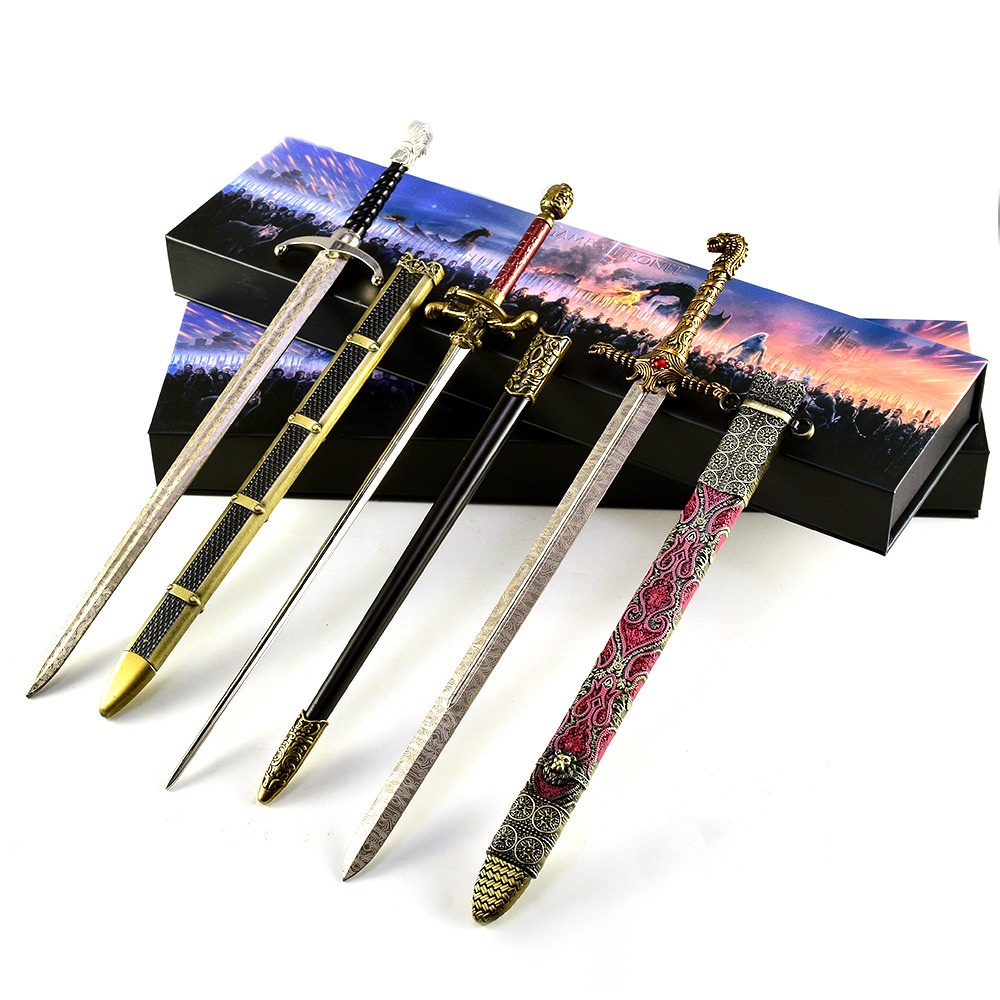 Nakorara　 ゲーム・オブ・スローンズ  Longclaw　アイス(Ice)　鉤爪(Longclaw)　誓約を果たすもの(Oathkeeper)　ウィドウズ・ウェイル(Widow’s Wail)　ニードル(Needle)　Game of Thrones 豪華箱付き　アクセサリー　ミニチュア　武器モデル　アクセサリー