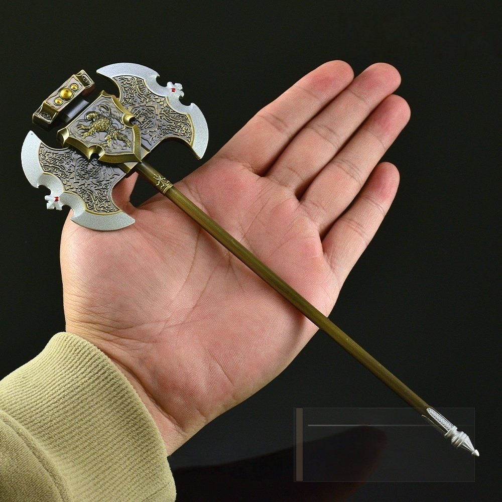 Nakorara エルデンリング ゴドリックの王斧 ミニチュア モデル 23cm 王斧 工芸品 ダイキャスト製 卓上装飾