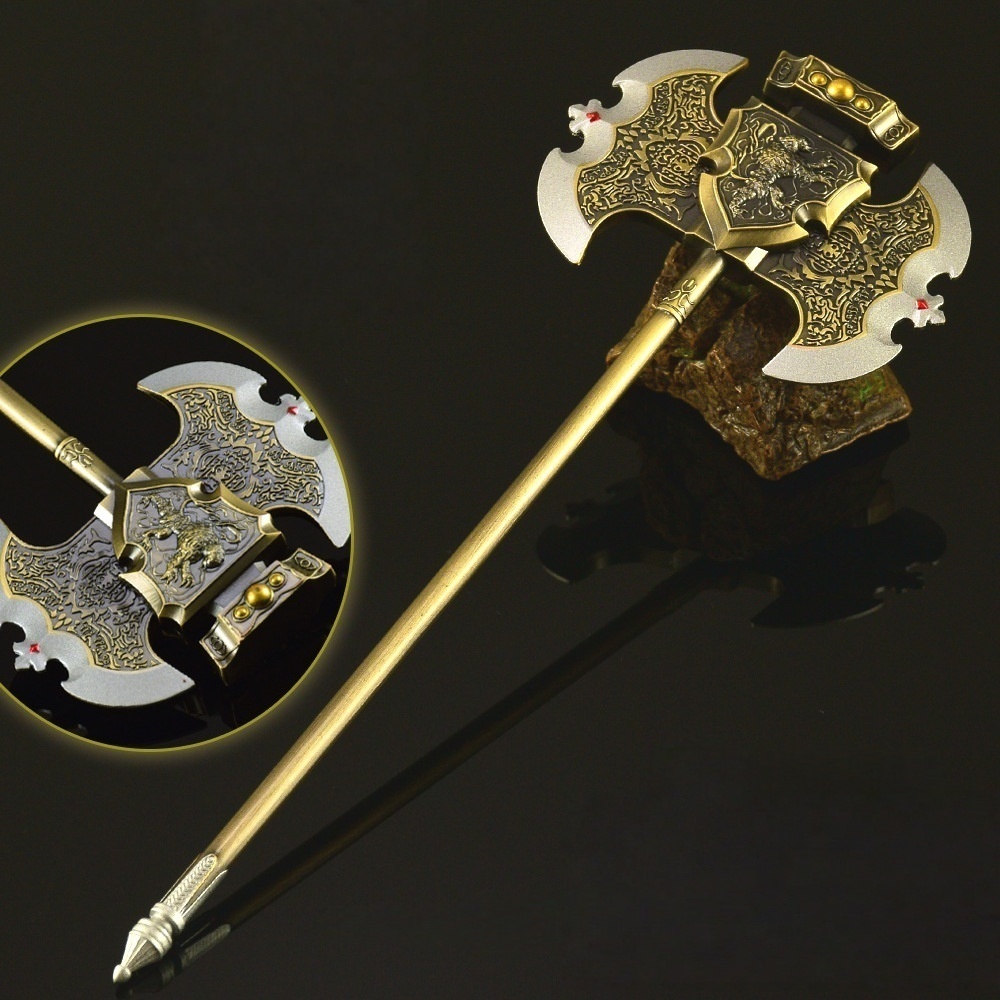 Nakorara エルデンリング ゴドリックの王斧 ミニチュア モデル 23cm 王斧 工芸品 ダイキャスト製 卓上装飾