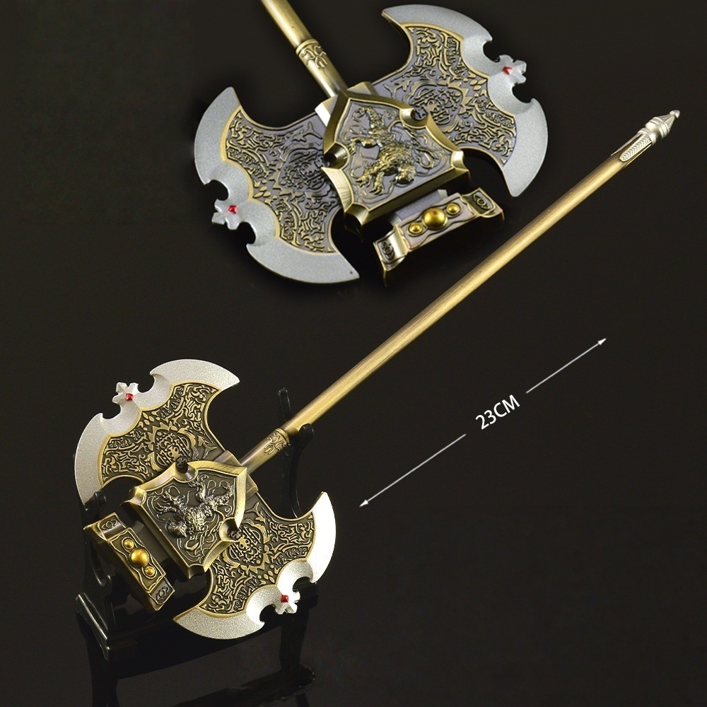 Nakorara エルデンリング ゴドリックの王斧 ミニチュア モデル 23cm 王斧 工芸品 ダイキャスト製 卓上装飾