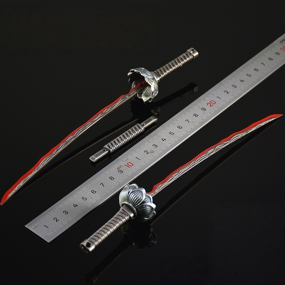 Nakorara エルデンリング エレオノーラの双薙刀 ミニ武器 ミニチュア 48㎝ 98g ダイキャスト製 工芸品 武器モデル 萌えグッズ