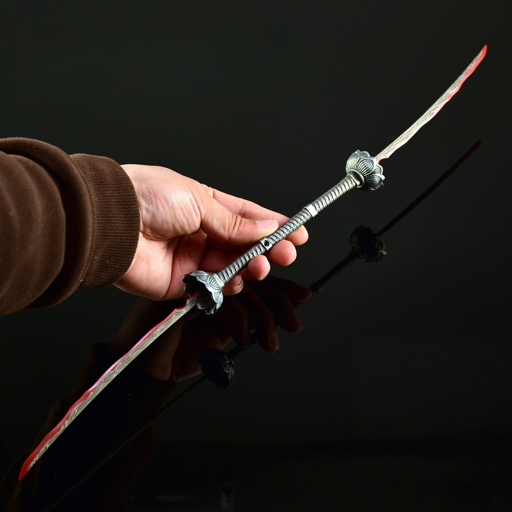 Nakorara エルデンリング エレオノーラの双薙刀 ミニ武器 ミニチュア 48㎝ 98g ダイキャスト製 工芸品 武器モデル 萌えグッズ