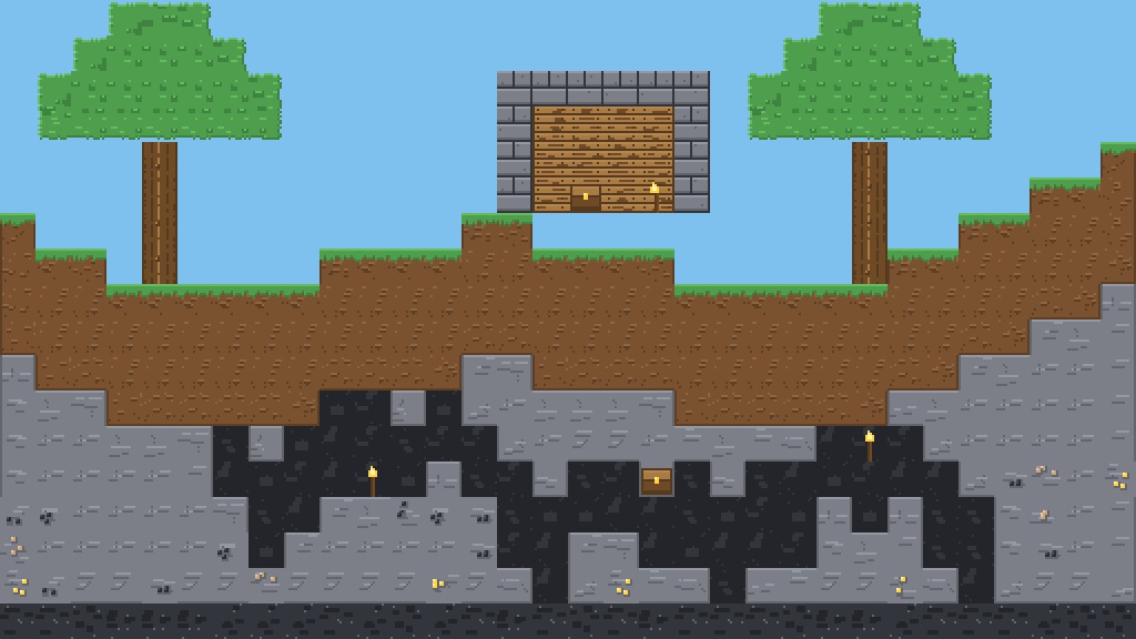 2Dゲーム向け 16x16 ドット絵タイルセット（連結タイル同梱）