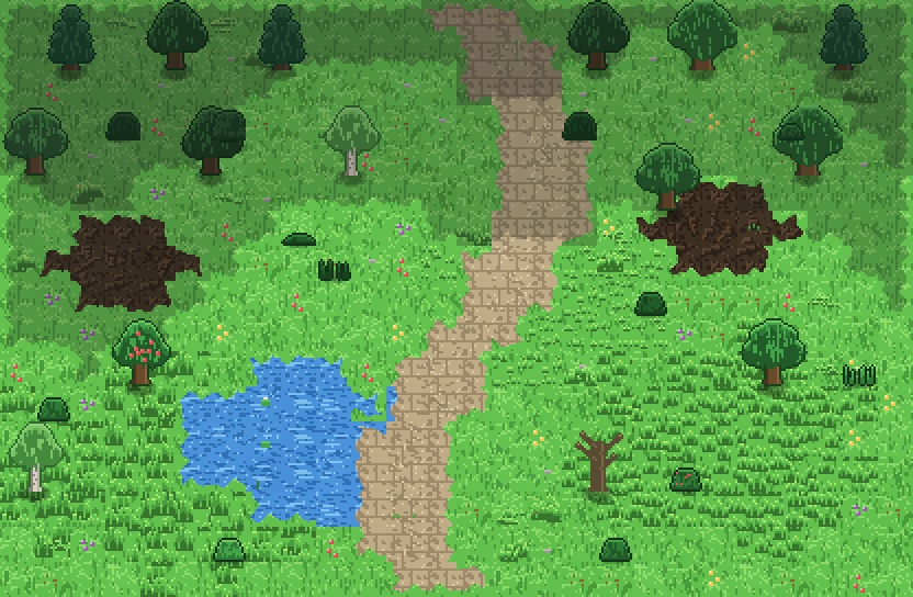 トップダウン農場RPG向け ドット絵素材 3300点以上(16x16・つなぎ目タイル同梱)