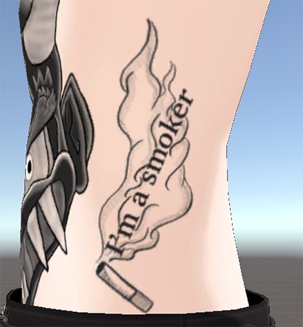 I'm a smoker アメトラ風タトゥー
