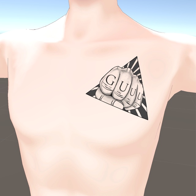指モチーフタトゥー(GUUU)