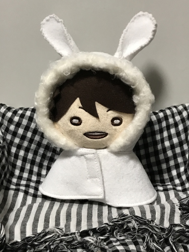 ボア付きぬいぐるみ用ケープ