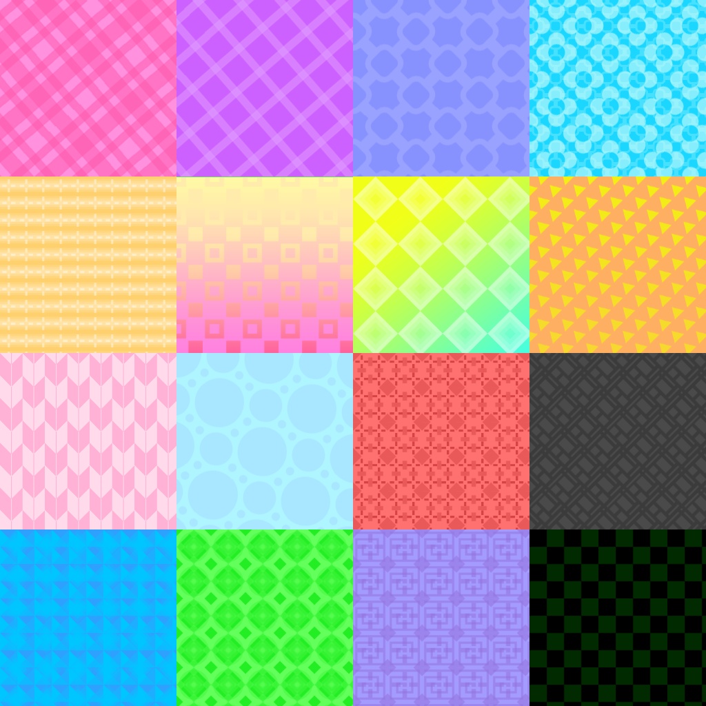 万能パターン素材 68 種 volume.1+2 SET