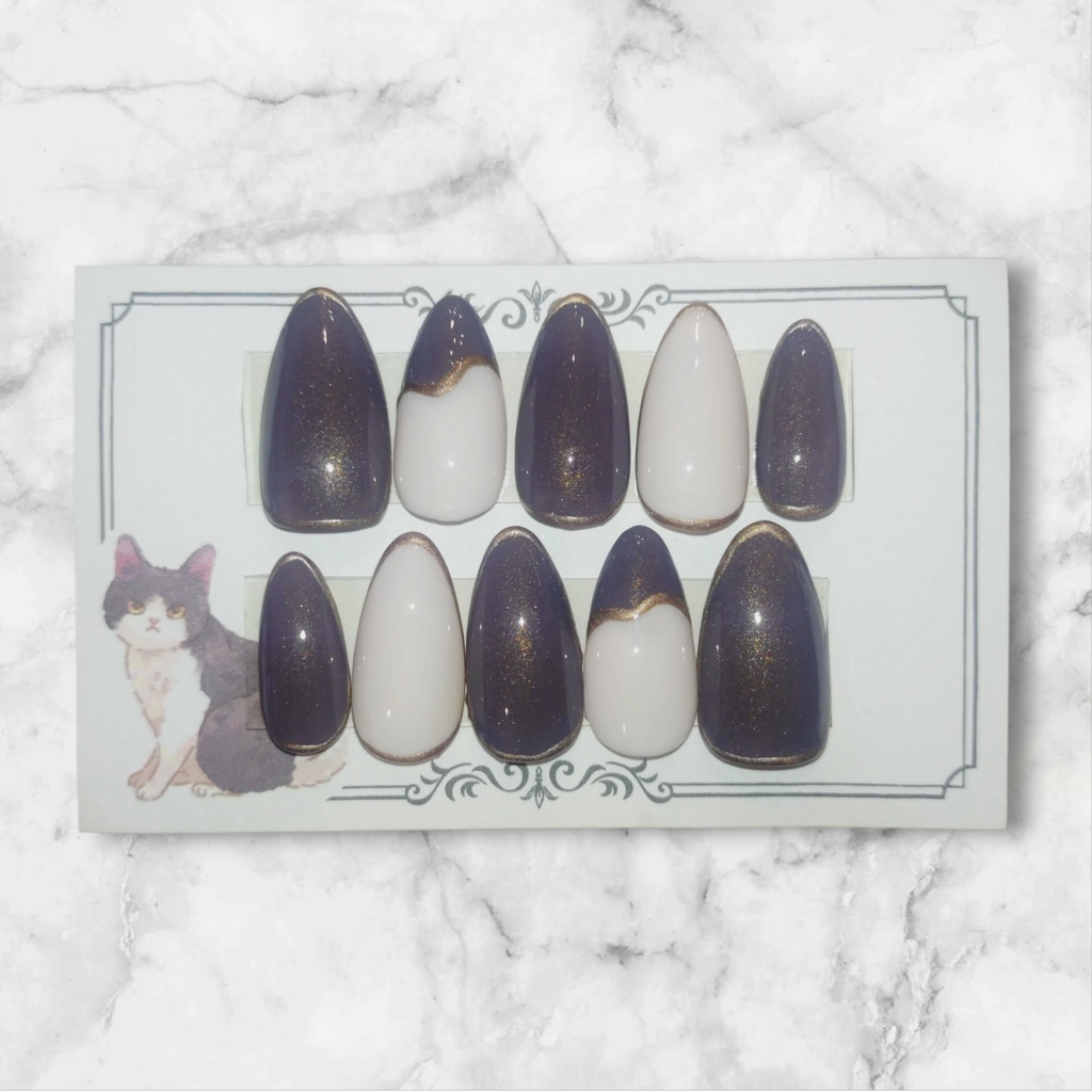 ネイルチップ カラー：モカ