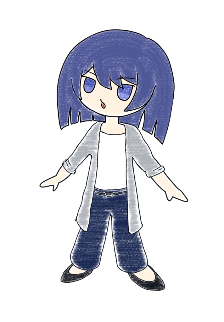 すずきつづみ クレヨン立ち絵