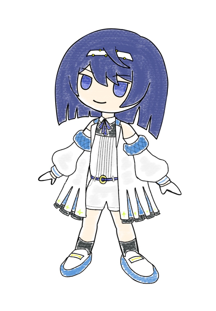 すずきつづみ クレヨン立ち絵