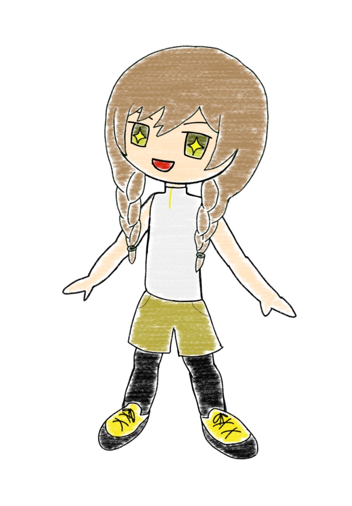 さとうささら クレヨン立ち絵