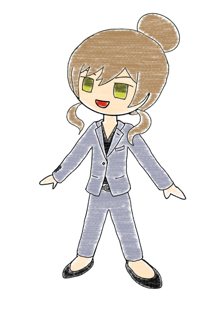 さとうささら クレヨン立ち絵