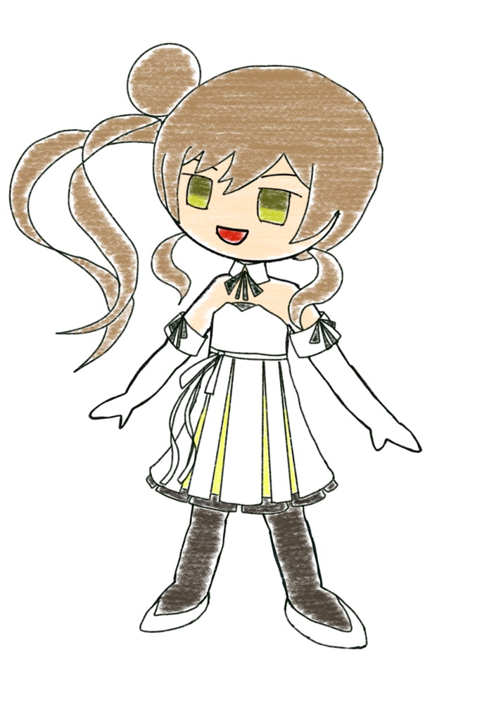 さとうささら クレヨン立ち絵