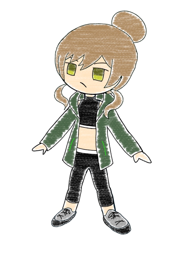 さとうささら クレヨン立ち絵