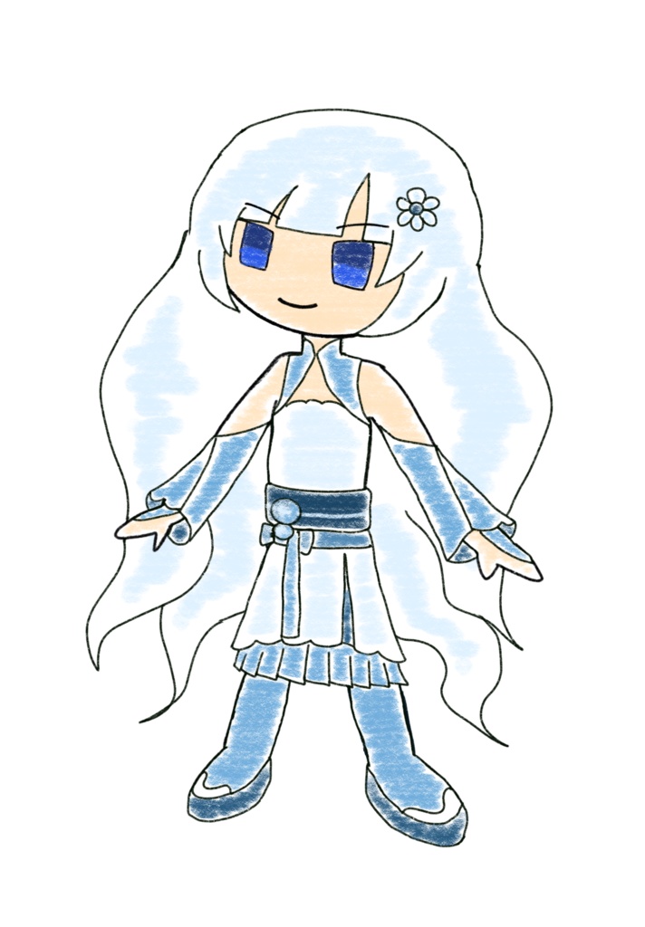 ホワイトカル クレヨン立ち絵