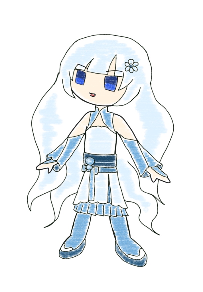 ホワイトカル クレヨン立ち絵ver4.1