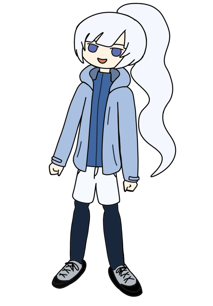 ホワイトカル アウトドアウェア立ち絵 ver1.2