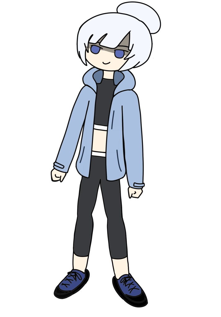 ホワイトカル アウトドアウェア立ち絵 ver1.2