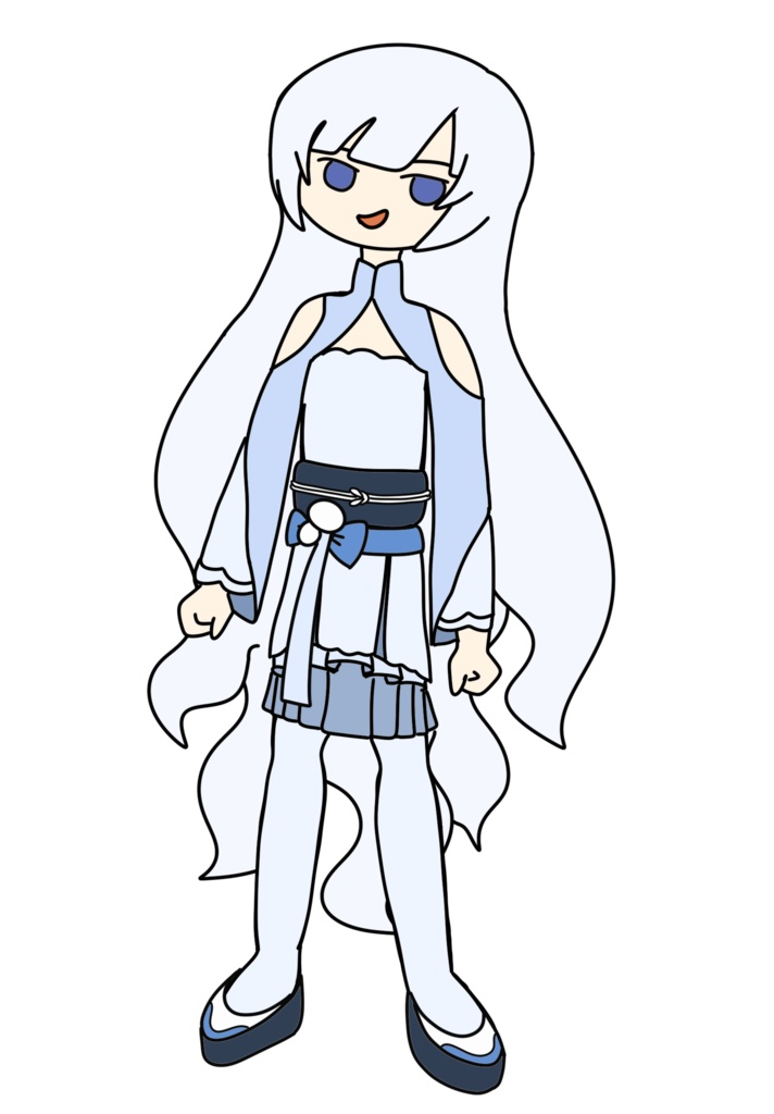 ホワイトカル アウトドアウェア立ち絵 ver1.2