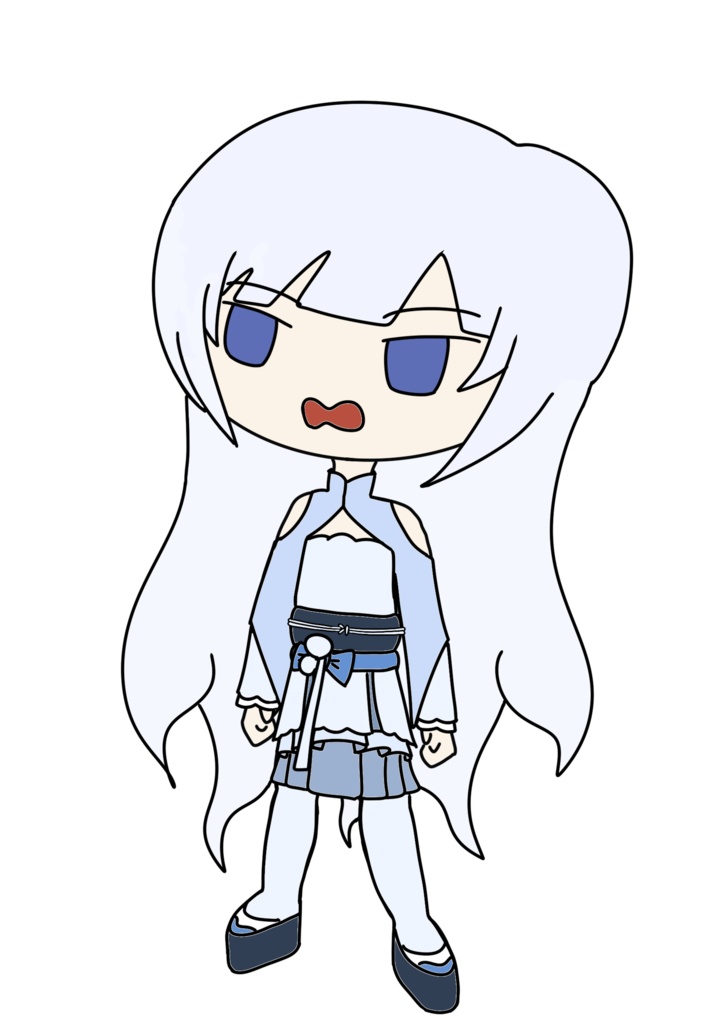 ミニホワイトカル アウトドアウェア立ち絵 ver2.0