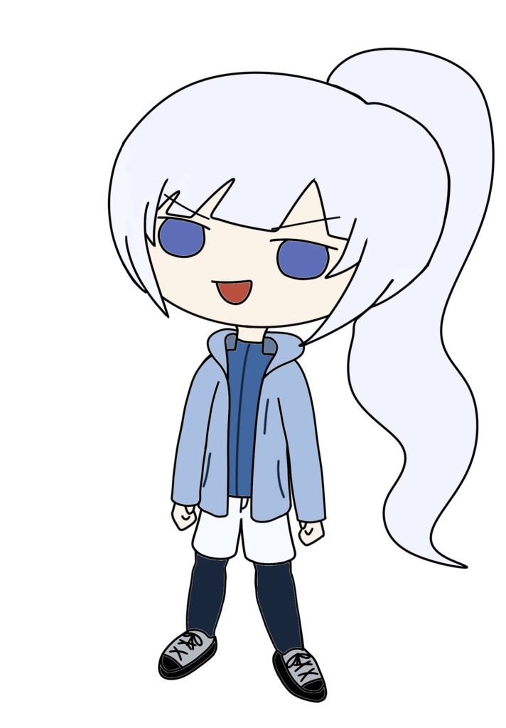 ミニホワイトカル アウトドアウェア立ち絵 ver1.1