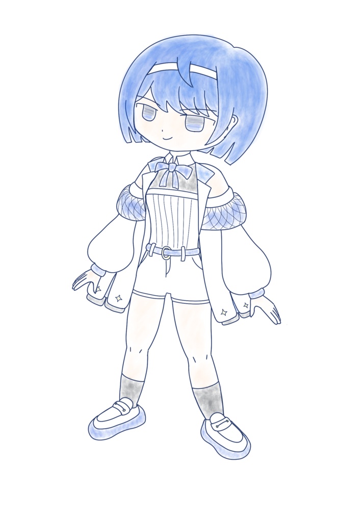 すずきつづみ ミニ水彩画立ち絵