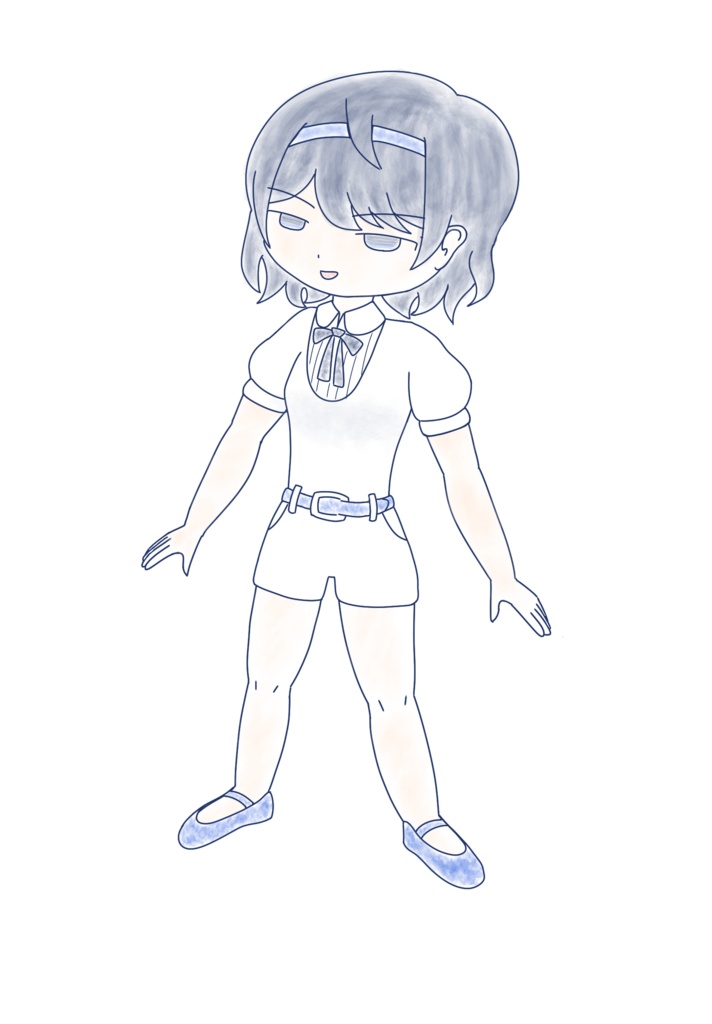 すずきつづみ ミニ水彩画立ち絵