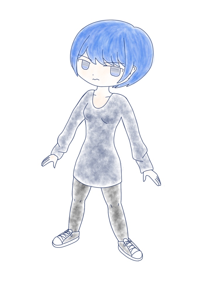 すずきつづみ ミニ水彩画立ち絵