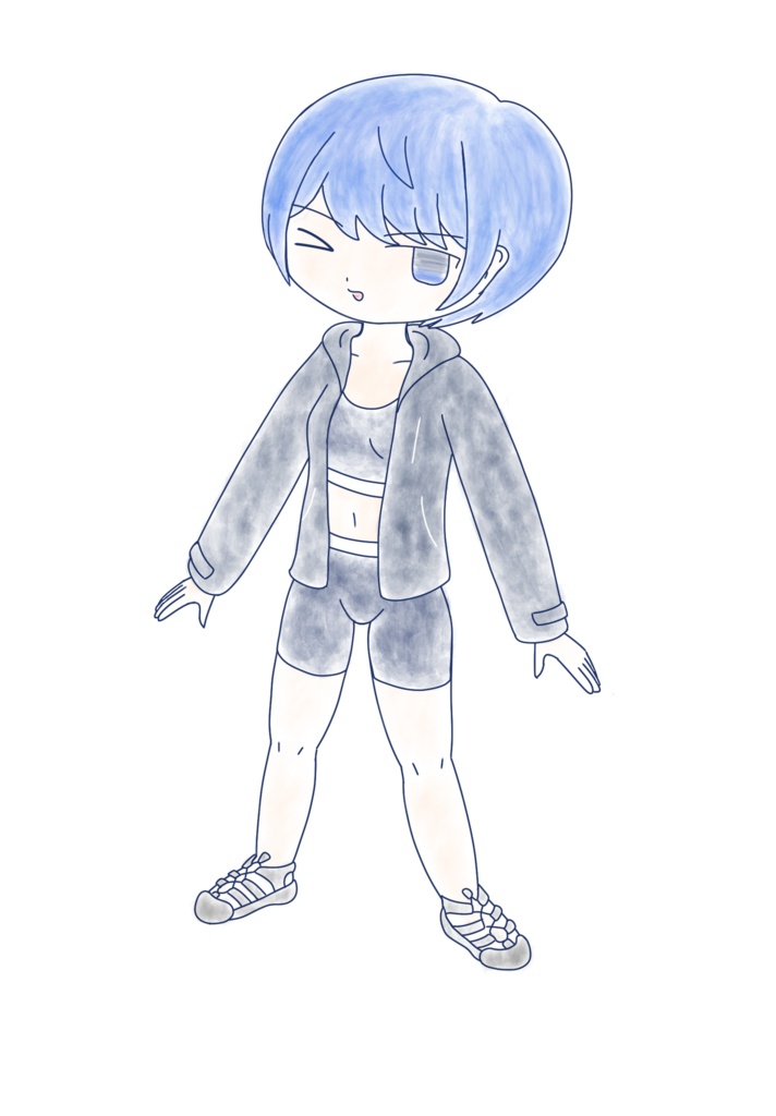 すずきつづみ ミニ水彩画立ち絵