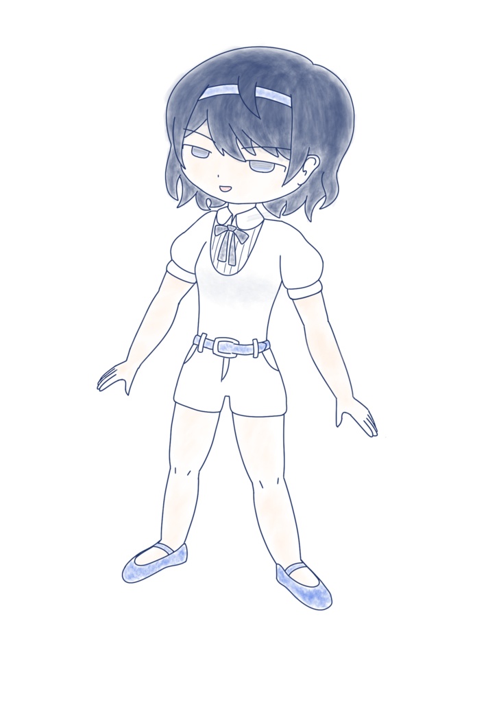 すずきつづみ ミニ水彩画立ち絵