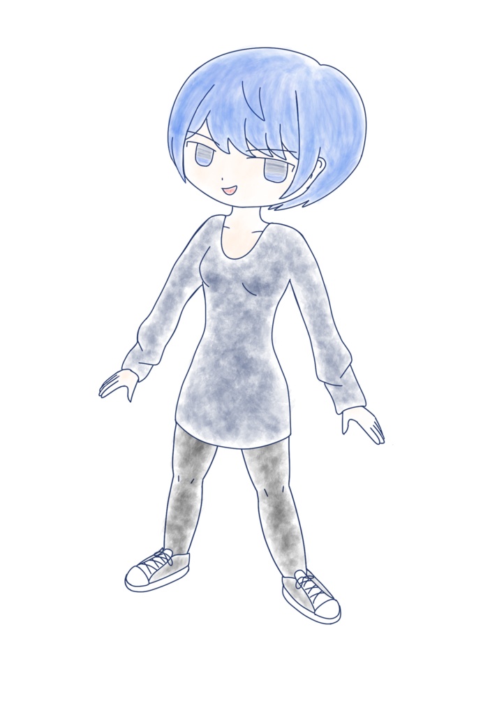 すずきつづみ ミニ水彩画立ち絵