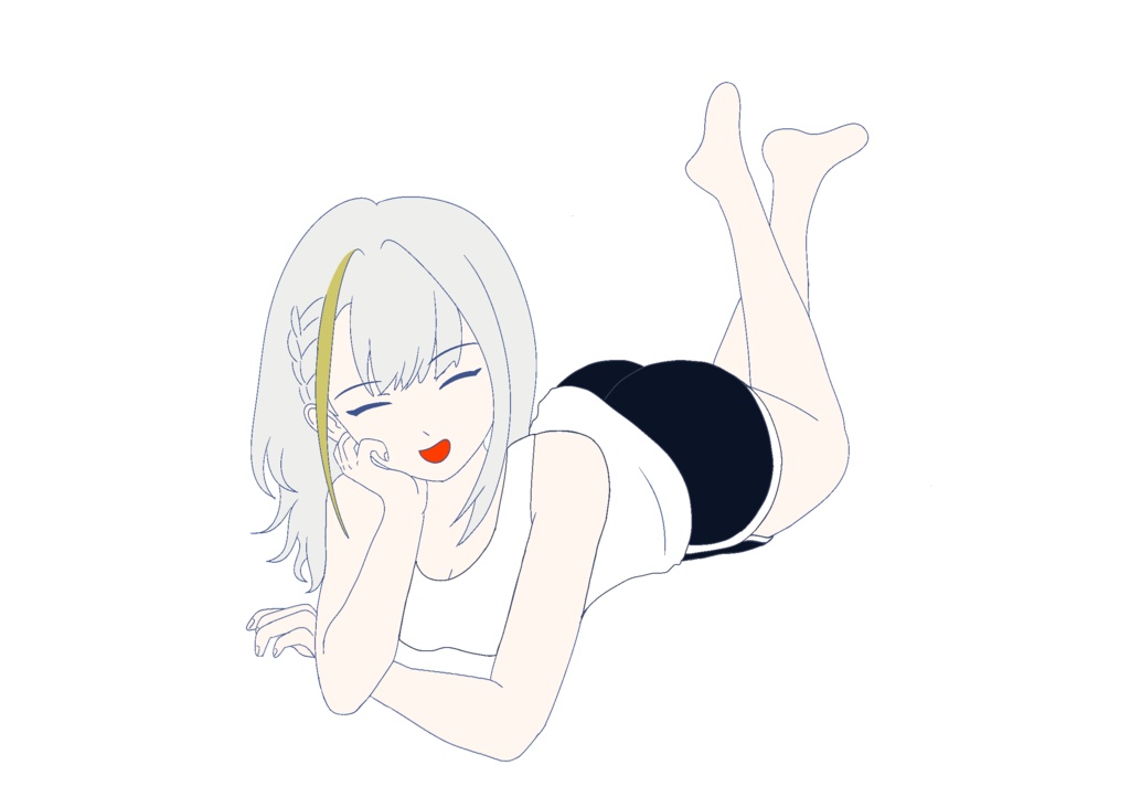 ふてくされ寝そべり 紡乃世詞音 立ち絵 ver1.3