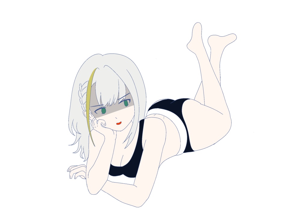 ふてくされ寝そべり 紡乃世詞音 立ち絵 ver1.3