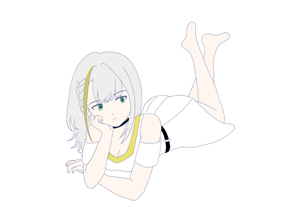 ふてくされ寝そべり 紡乃世詞音 立ち絵 ver1.3