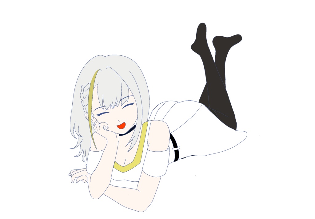 ふてくされ寝そべり 紡乃世詞音 立ち絵 ver1.3